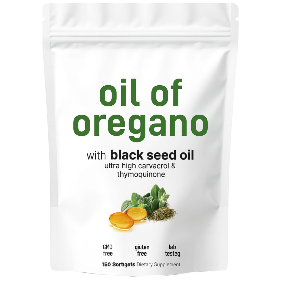 Oregano olja med Svartkumminolja